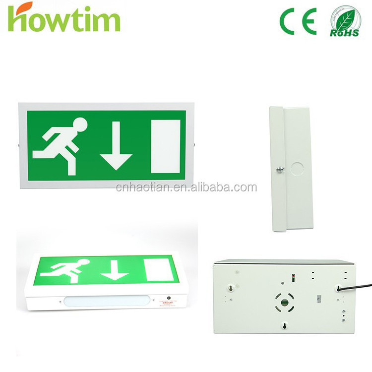 Factory Good Explosion proof led emergency lamp illuminated exit signs light with 3 hours emergency