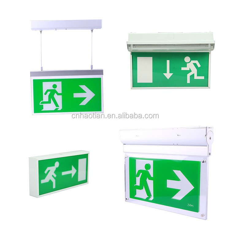 Explosion proof emergency lighting combo exit sigh light for hospital,school,supermarkets