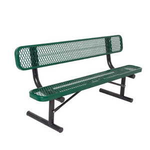 Classic Outdoor Long Chair Metal Bench Bus Station Easy Backrest Chair Comfortable Cozy Bench For Park Leisure Chair