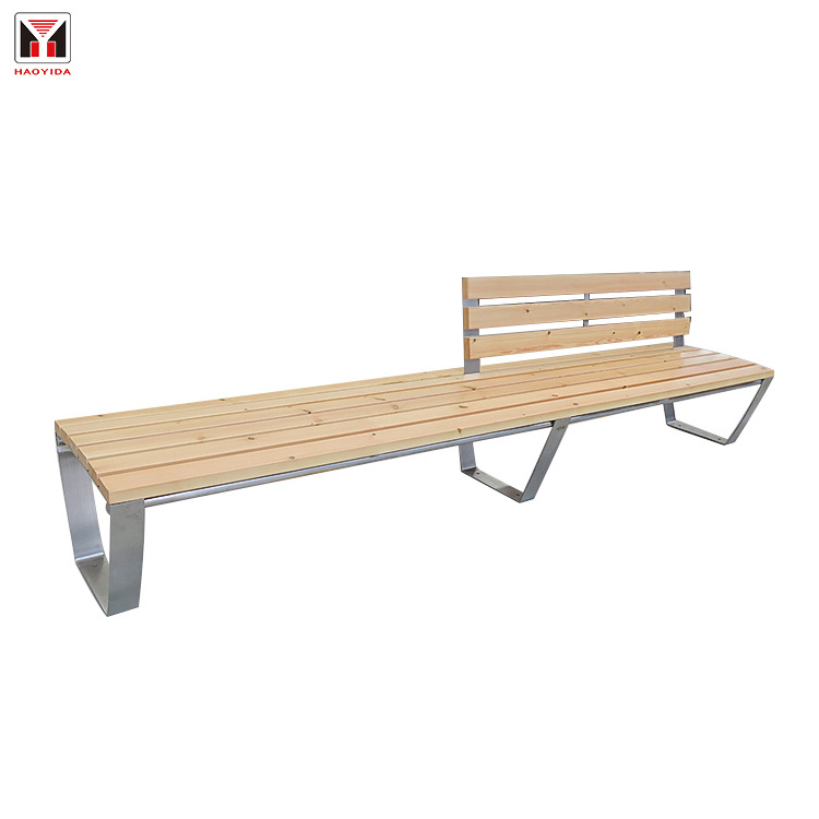 Factory Customized Park Benches Outdoor Wooden Aluminum Long Bench Patio Garden