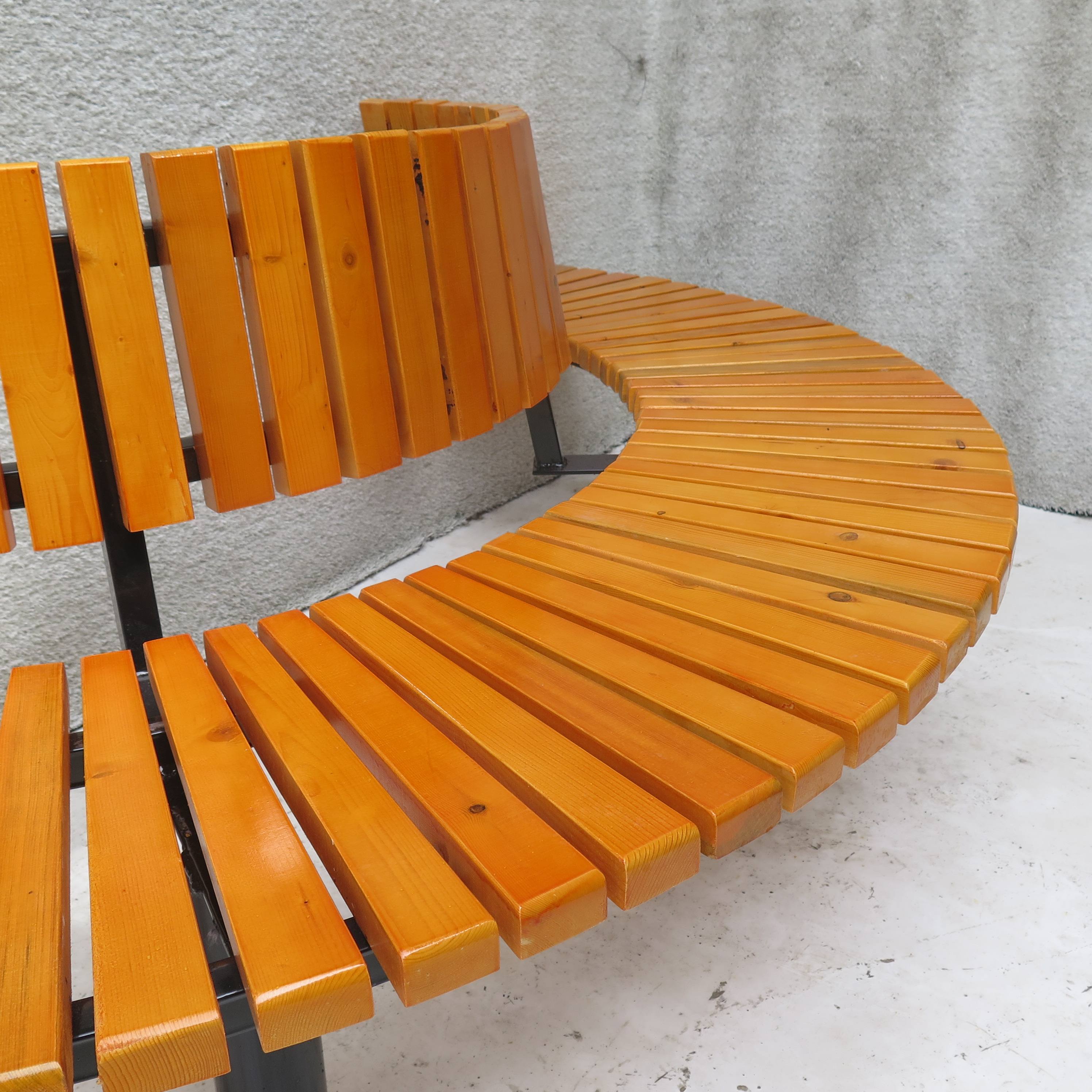 Outdoor Benches Industrial Street Tree Round Park Bench Round Wooden Factory Price Modern Manufacturer Outdoor Furniture 5 Pcs