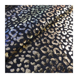 high performance spandex swimwear jacquard fabric leopard knitted 4 way stretch fabric  for underwear and costume