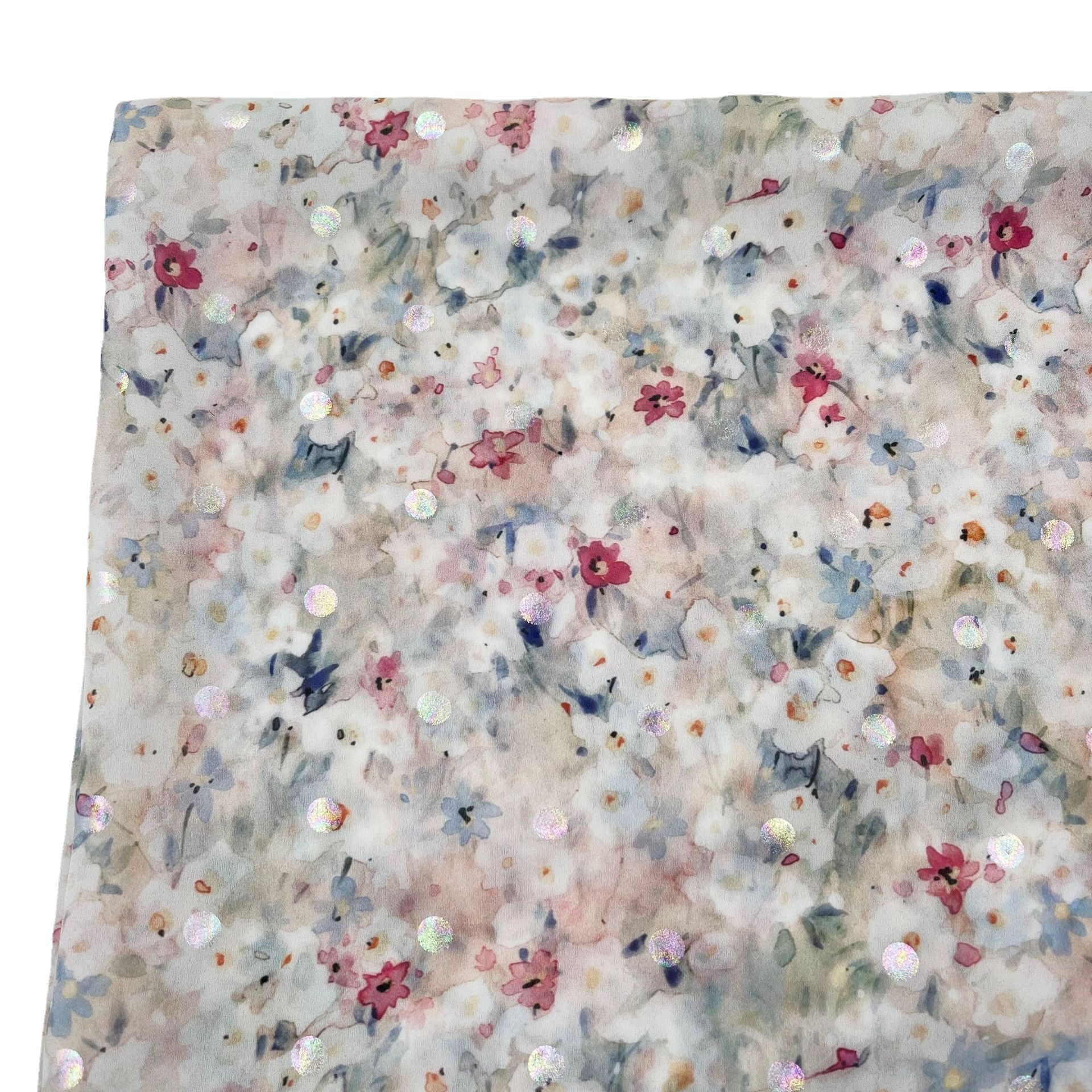 custom 100% polyester floral chiffon printed fabric design shifon fabric pure chiffon