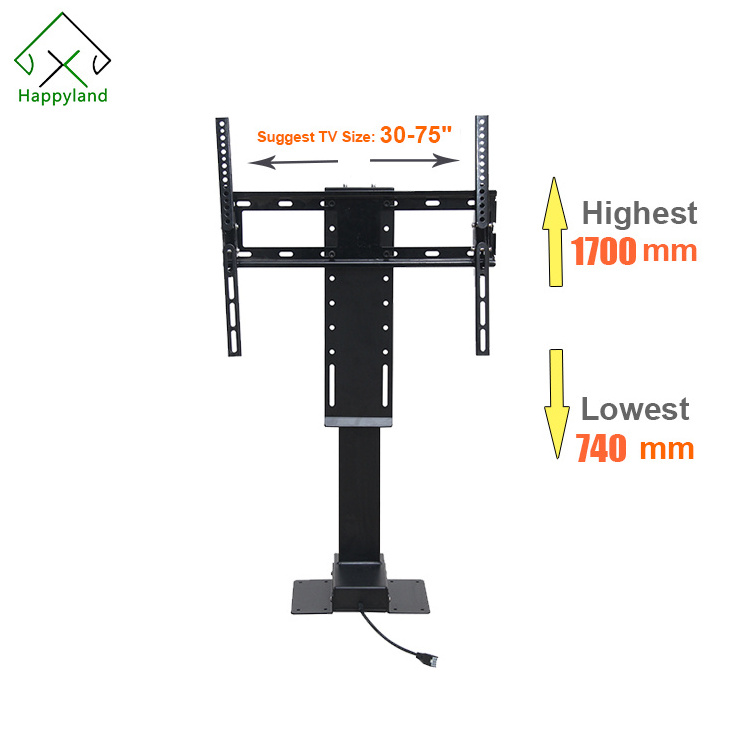 Mechanical Lift Up Tv Motorized Mechanism,Automatic Electric Under Bed Tv Motorized Lift Stands For 32 To 70 Inches