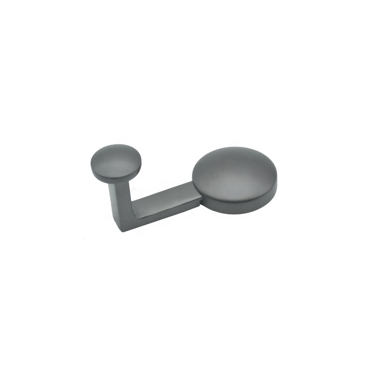 Zinc Alloy Wall Hooks for Hats Towel Bathroom Decorative Hanger Hook for Coat Black Furniture Hardware