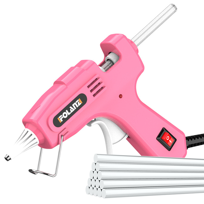 Factory direct wholesale 20W-80W Power Heat mini hot glue gun with glue sticks Electric Heat