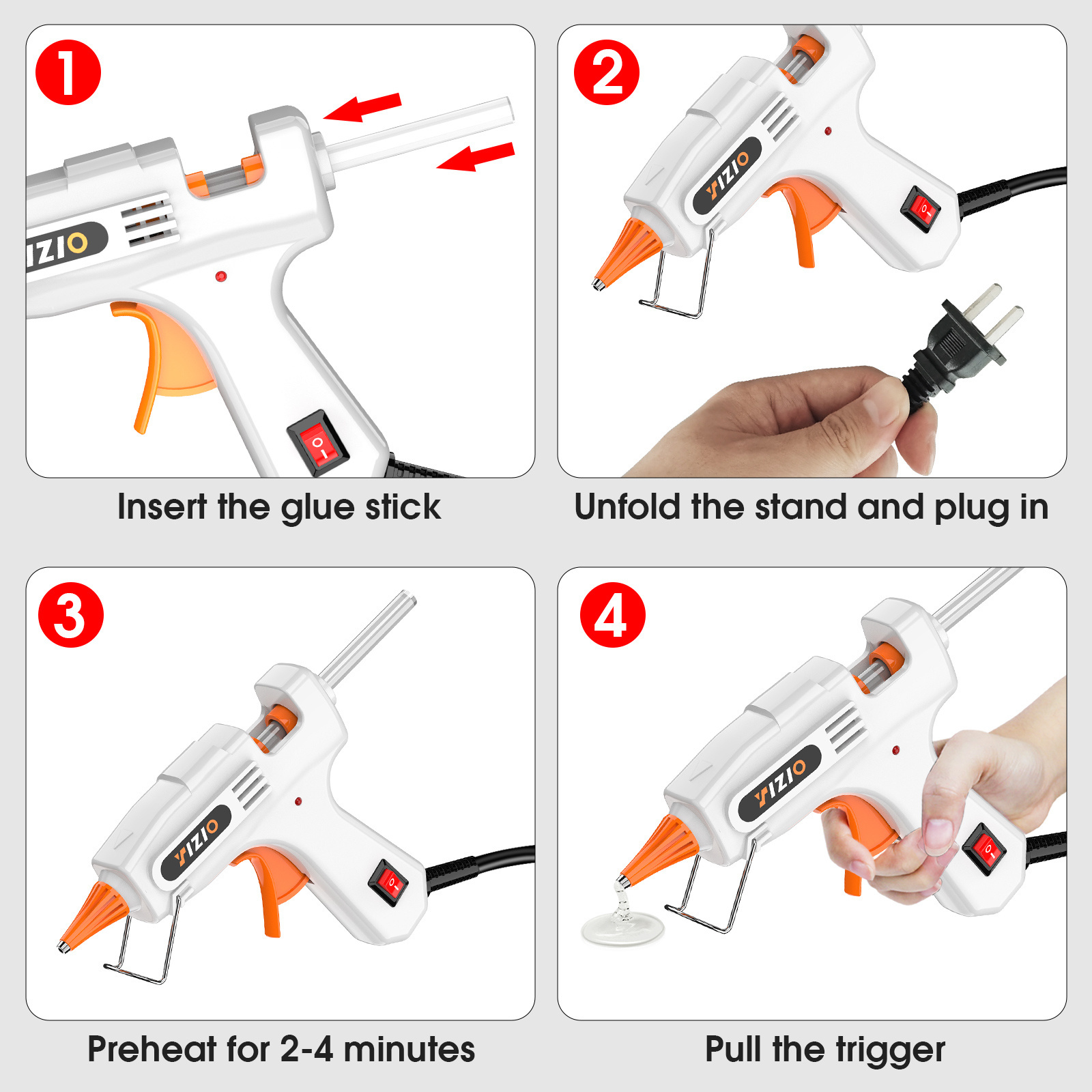 20W/40W hot melt adhesive gun for handcrafs DIY factory supply glue gun repair tool hot glue