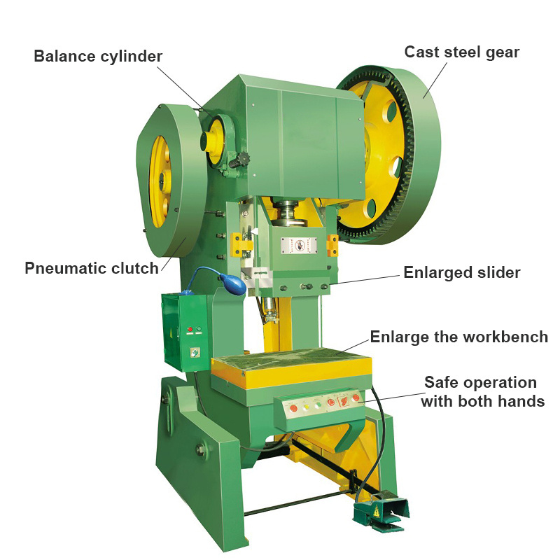 Miharmle High Quality J23-16T Series Open-Tilting Press Metal Hole Punching Machine with CE Certificate