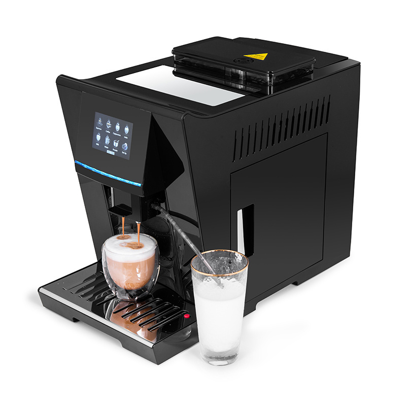 3.5'' Touch Screen Bean To Cup Cappuccino Latte Electric Fully Automatic  Espresso Coffee Maker  Machine