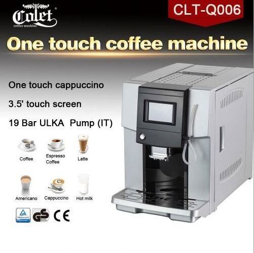 Full auto Double Boilers 3.5' touch screen fully auto built-in bean grinder espresso coffee machine