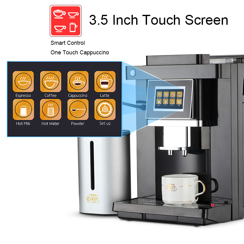 Professional One touch bean to cup fully automatic espresso cappuccino commerical coffee vending maker machine