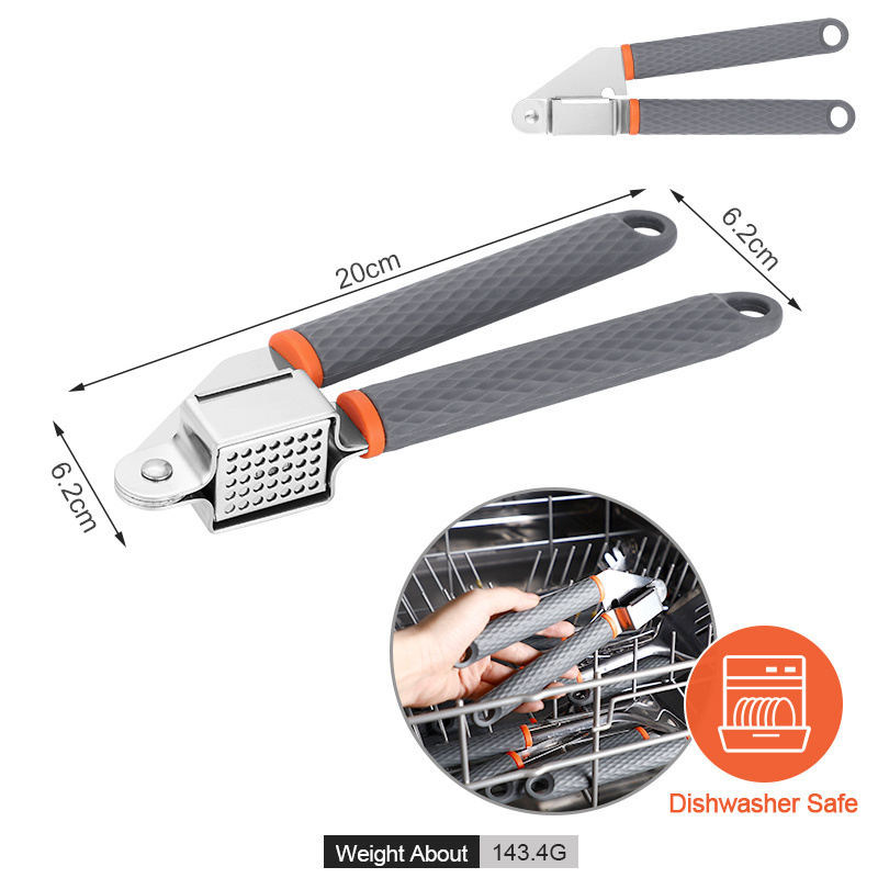 Wholesale Stainless Steel Manual Garlic Grinder Smasher Squeezer Garlic Press Presser