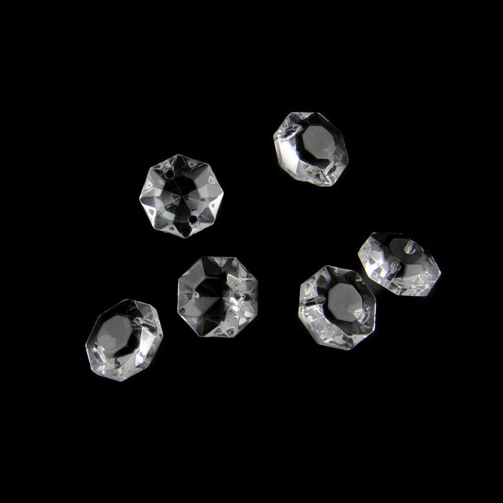 Free Shipping 20mm 100pcs clear pagoda beads chandelier parts crystal trimming beads two holes for lamp/lighting