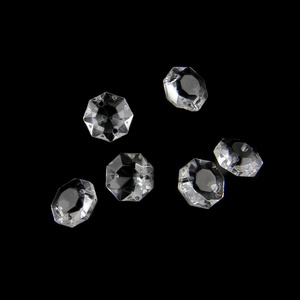 Free Shipping 20mm 100pcs clear pagoda beads chandelier parts crystal trimming beads two holes for lamp/lighting