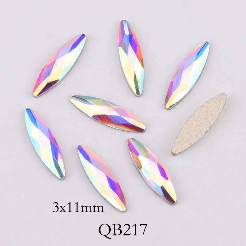 Wholesale 50 Shapes Glass Flat Back Stone Craft Crystal K9 Fancy Nail Rhinestone For Nail Art Decoration Jewelry Making