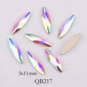 Wholesale 50 Shapes Glass Flat Back Stone Craft Crystal K9 Fancy Nail Rhinestone For Nail Art Decoration Jewelry Making