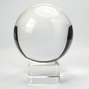 Hot Sale Feng Shui Decorative Transparent Crystal Ball With Stand Base For Home Decoration