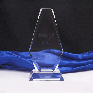 Wholesale Customized Blank K9 Glass Awards Crystal Awards Plaque Acrylic Clear Award