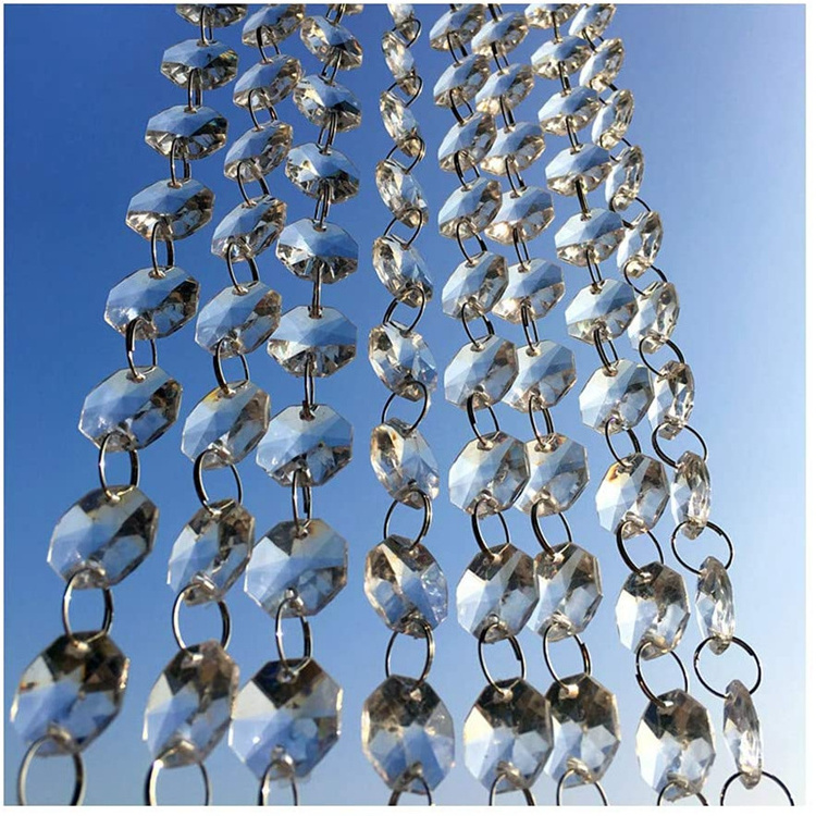 Hanging Glass Crystal Bead Curtain Suitable For Garland Wedding Home And Diy Craft Jewelry Decoration