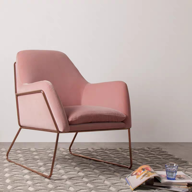 modern velvet gold accent chairs furniture pink accent chair for living room