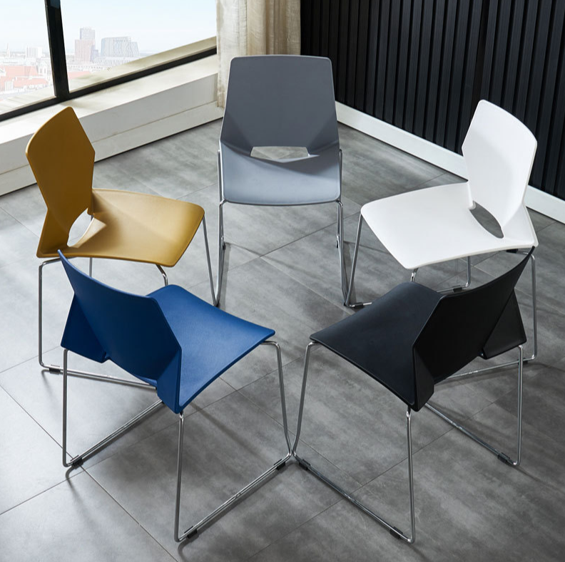 Modern Design High Quality Conference Chair Metal Frame Stackable Office Plastic Chair