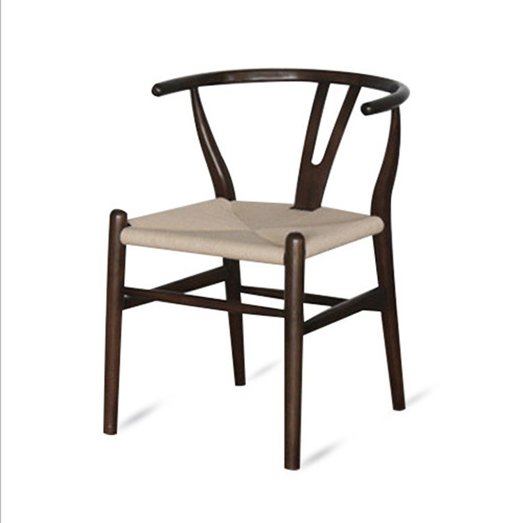 Restaurant Furniture And Solid Wood Nordic Style Design Wishbone Y Chair Carved Dining Chair Wholesale