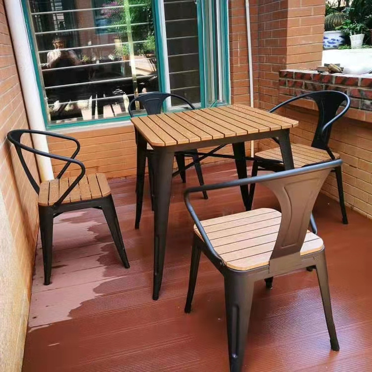 Modern Metal Outdoor Furniture Garden Vintage Patio Sets Metal Bistro Garden Table and Chairs Wrought Cast Iron Tianjin 50pcs