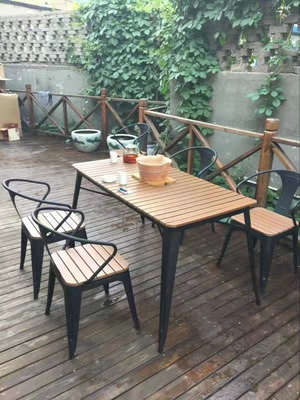 Modern Metal Outdoor Furniture Garden Vintage Patio Sets Metal Bistro Garden Table and Chairs Wrought Cast Iron Tianjin 50pcs