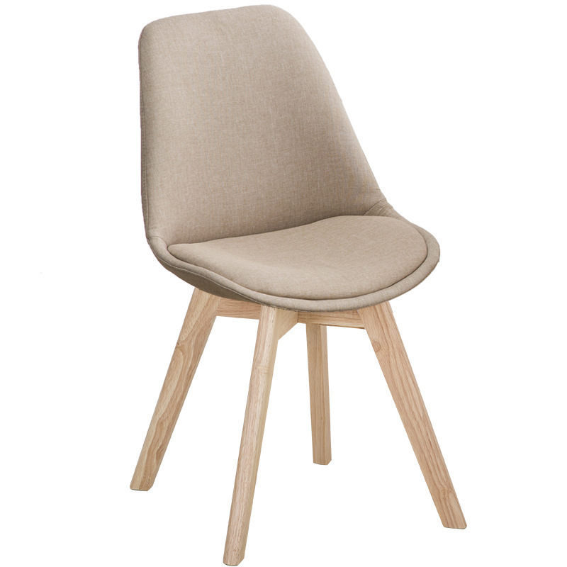 chair for cafe modern scandinavian dinning chairs tulip dining chair beige with wood beach legs for restaurants and cafe