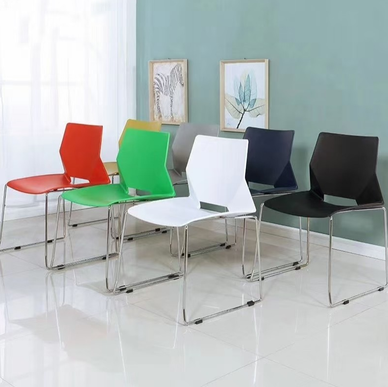 Modern Design High Quality Conference Chair Metal Frame Stackable Office Plastic Chair