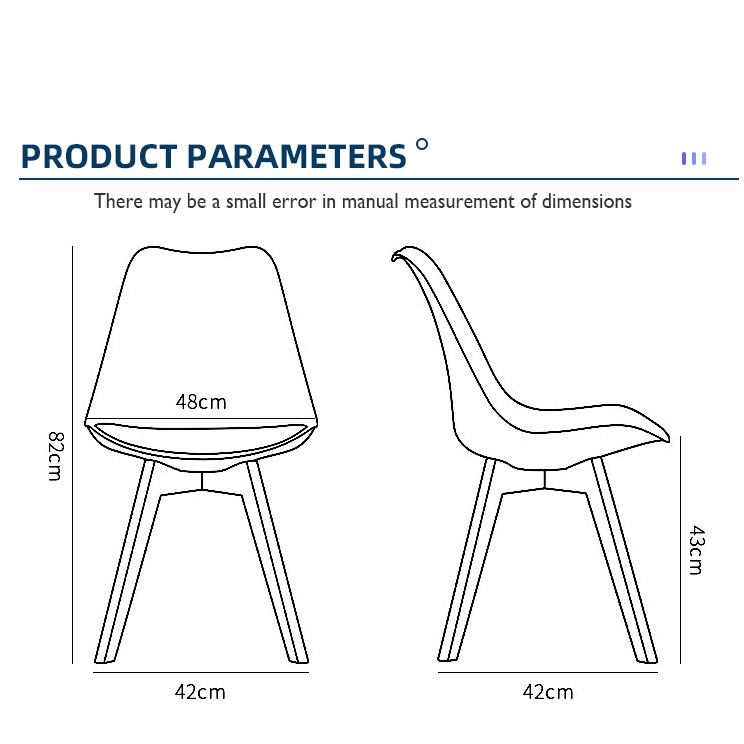 Hot Sale Modern Nordic Home Kitchen Restaurant Cafe Silla Dining White Tulip Plastic Chairs With Upholstered Pu Leather Cushion