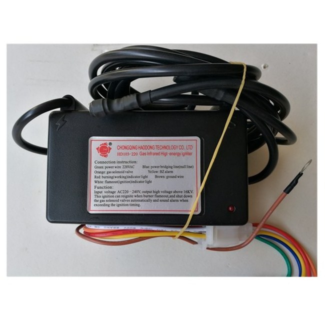 Gas oven ignition parts, gas burner controller, electric spark igniter