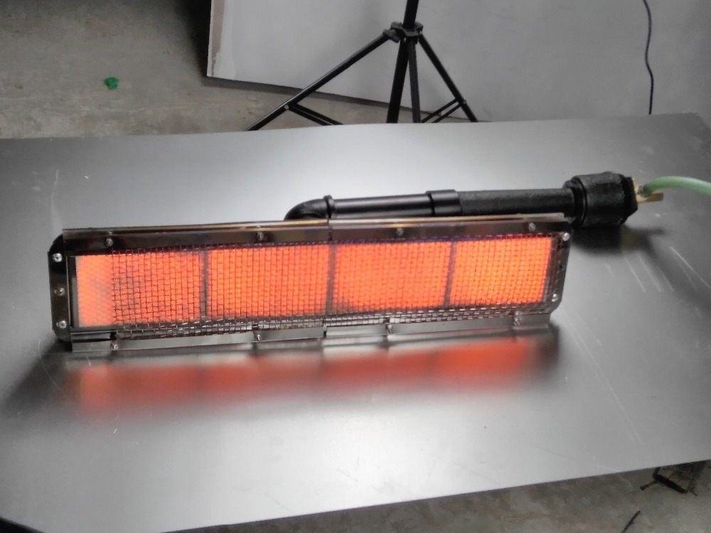 Natural gas heaters for Textile IR tunnel dryer and conveyor belt dryer