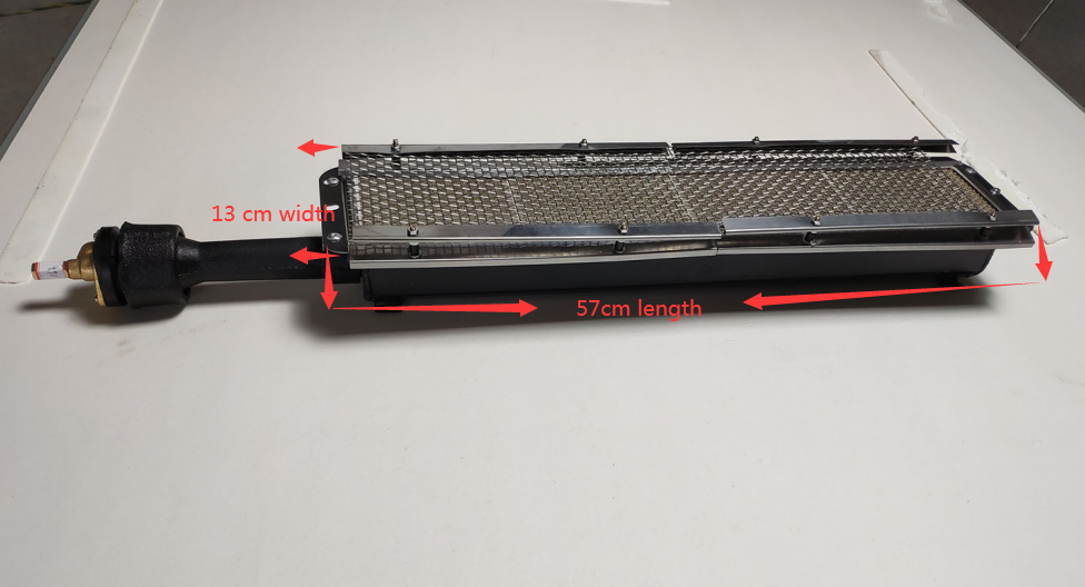 Natural gas heaters for Textile IR tunnel dryer and conveyor belt dryer