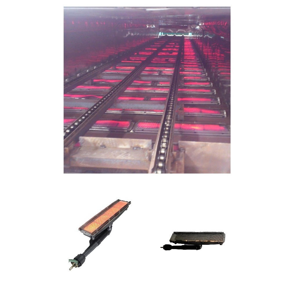 Natural gas heaters for Textile IR tunnel dryer and conveyor belt dryer