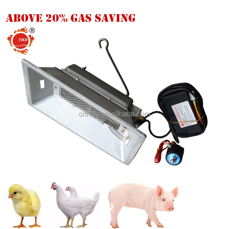 Auto ignition gas shut off safety infrared gas heater for chicken poultry farm