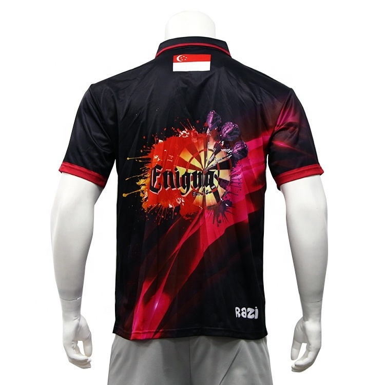 High Quality Sport Jerseys Wholesale Sublimated Clothing Men's Dart Shirt Custom Dart Jerseys