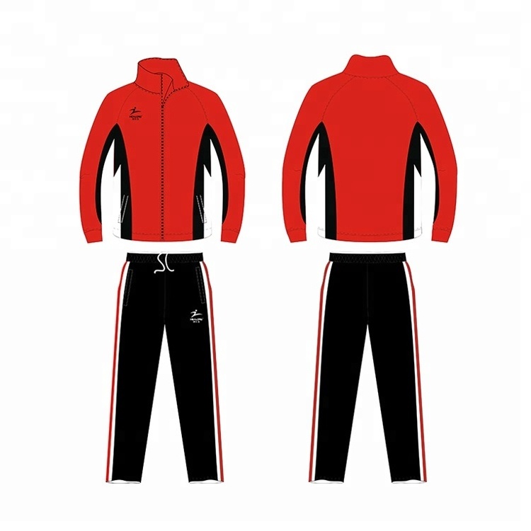 Top Design Tracksuit Sublimated Plain Tracksuit Men Sweatsuit Sports School Uniform Tracksuit