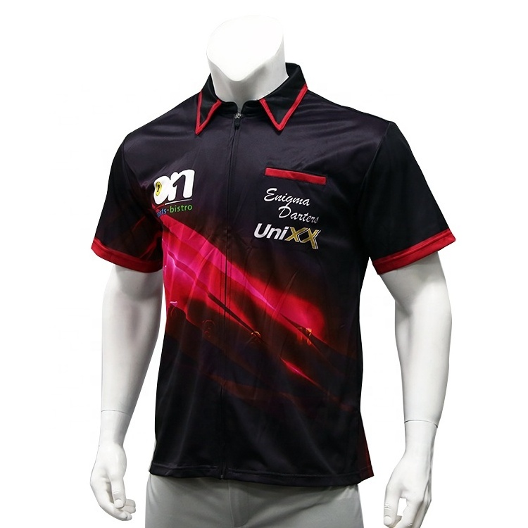 High Quality Sport Jerseys Wholesale Sublimated Clothing Men's Dart Shirt Custom Dart Jerseys