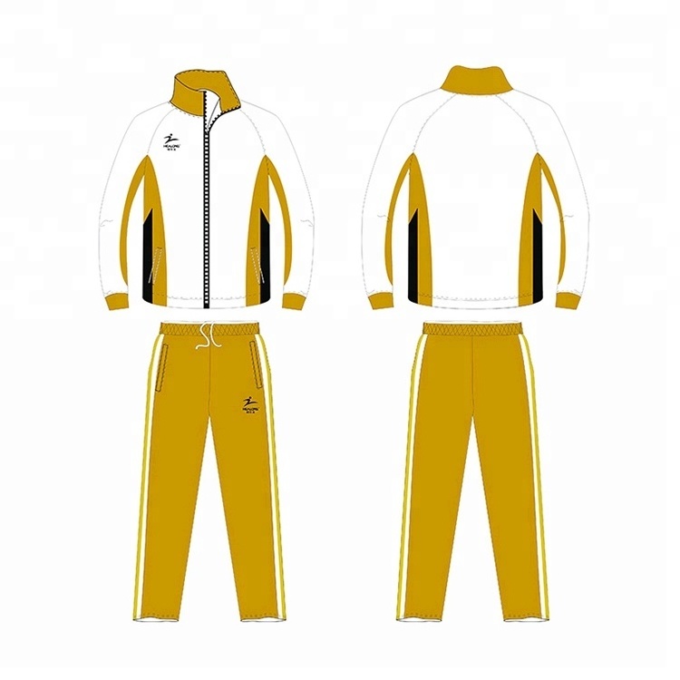 Top Design Tracksuit Sublimated Plain Tracksuit Men Sweatsuit Sports School Uniform Tracksuit