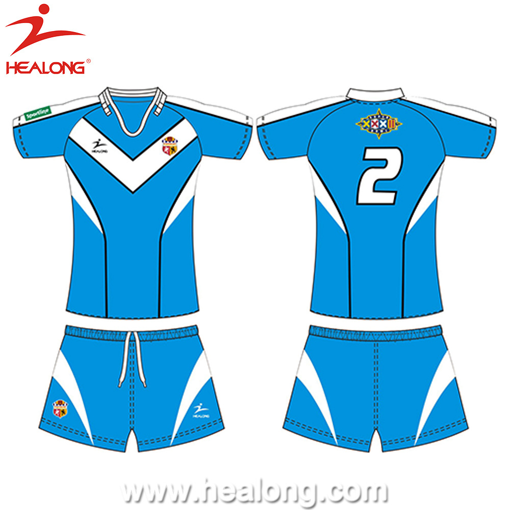 Custom Classic Cotton Rugby Practice Jersey Football Wear Shirts Sublimation Team Set Rugby Jersey