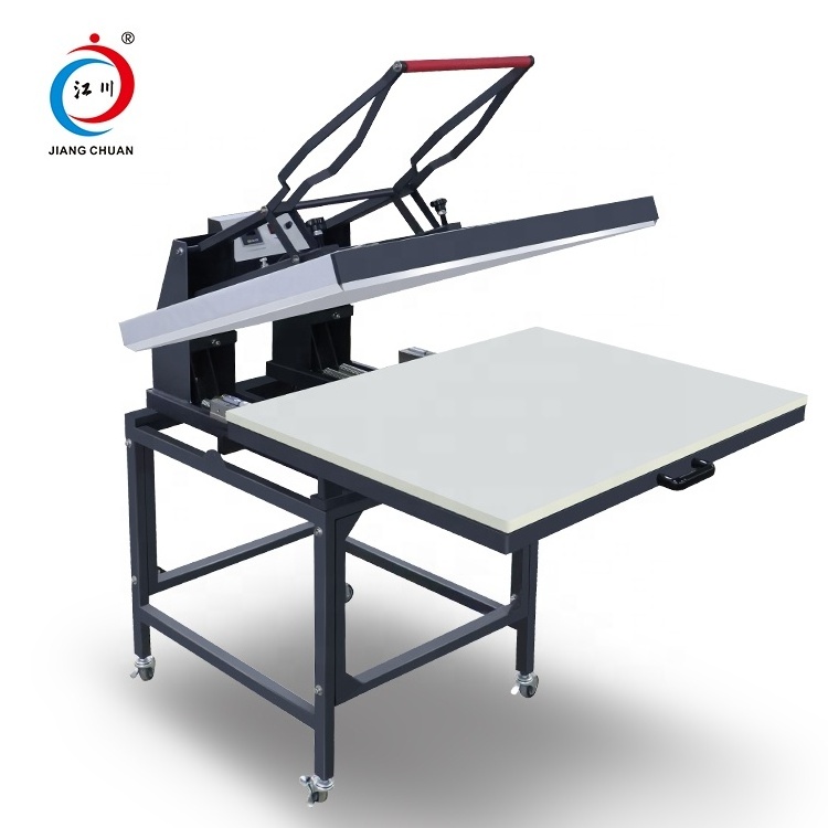 Big Size Manual Heat Transfer Machine 80x100cm Skateboard Press 31x39 inch one station flat manual large format heat press