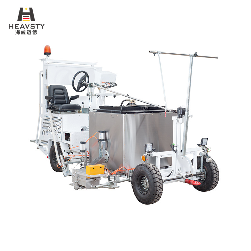 High quality drive road line painting truck paint striping road marking machine with cold spray guns hot extrusion marker