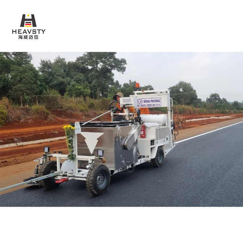 High quality drive road line painting truck paint striping road marking machine with cold spray guns hot extrusion marker