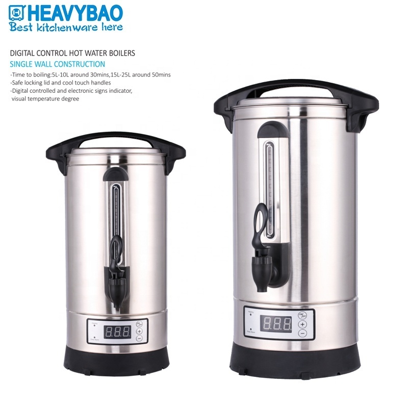 Stainless Steel Electric Drinking  Hot Water heater Coffee Maker Tea Warmer Heating Element Catering Urns Wine Boiler