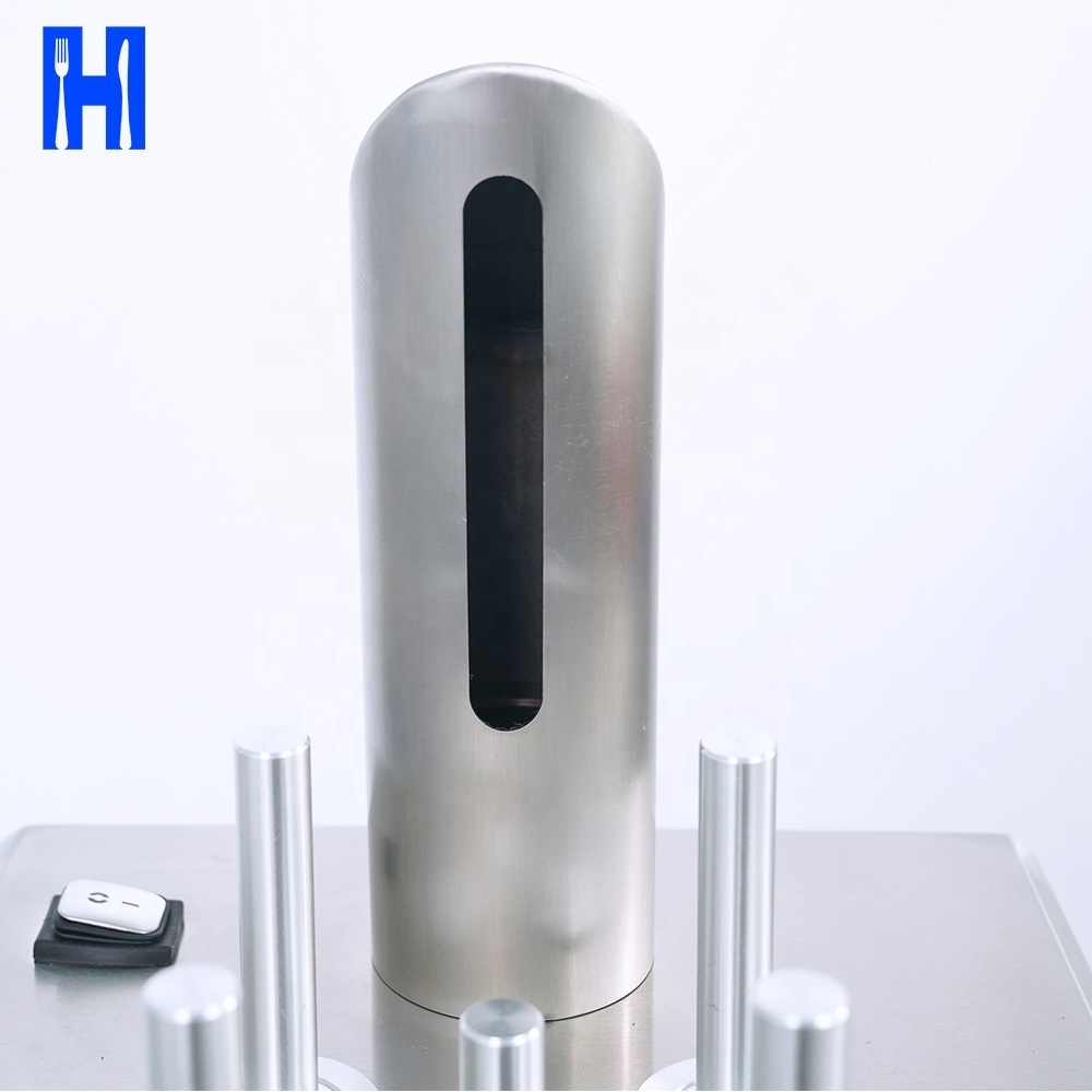 Heavybao Stainless Steel Electric Commercial Glassware Dryer Polishing  Washer Wiping Machine Wine Glass Cup Polisher