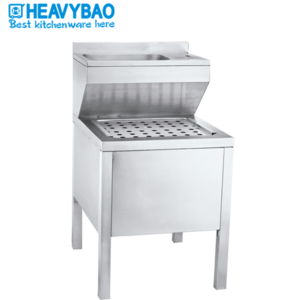 Heavybao Stainless Steel Commercial Kitchen MOP Sink Professional Work Table Used Food Bench Table Sink