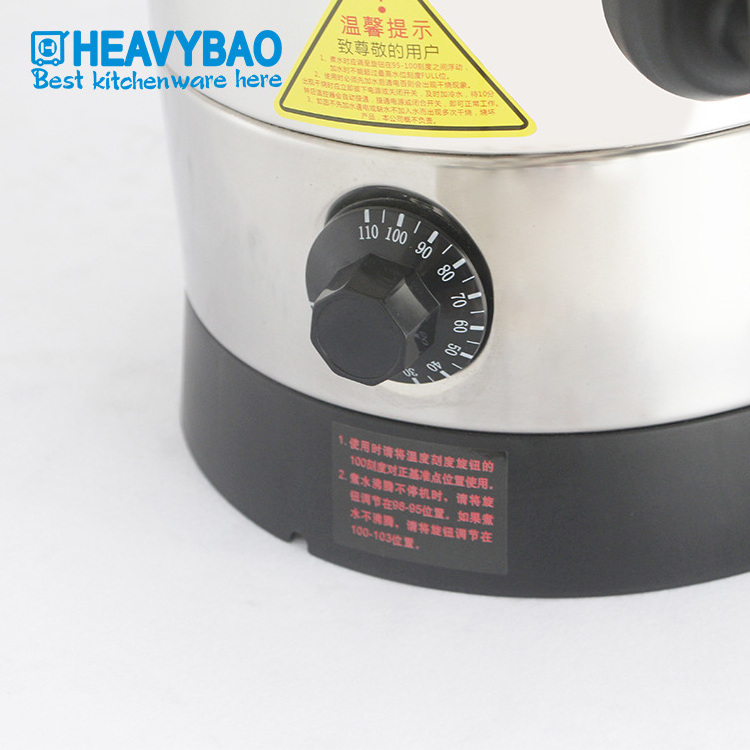 Heavybao Commercial Hotel Use Buffet Equipment Stainless Steel Warmer Heating Element Water Boiler Tea Urn