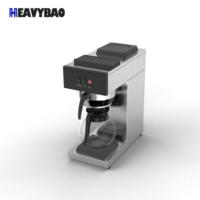 HEAVYBAO Stainless Steel Electric Coffee Machine Commercial Maker Filter Drip Coffee Machine American Coffee Machine