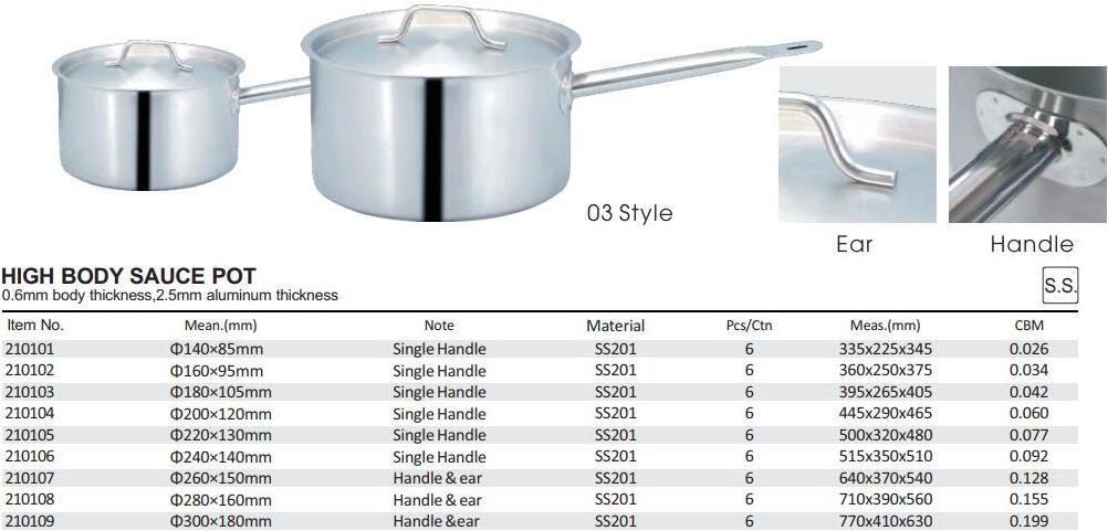 Heavybao Quality Guaranteed Steam Industrial Aluminium Cooker Used Food Stainless Steel Cookware Cooking Sauce Pot Saucepan